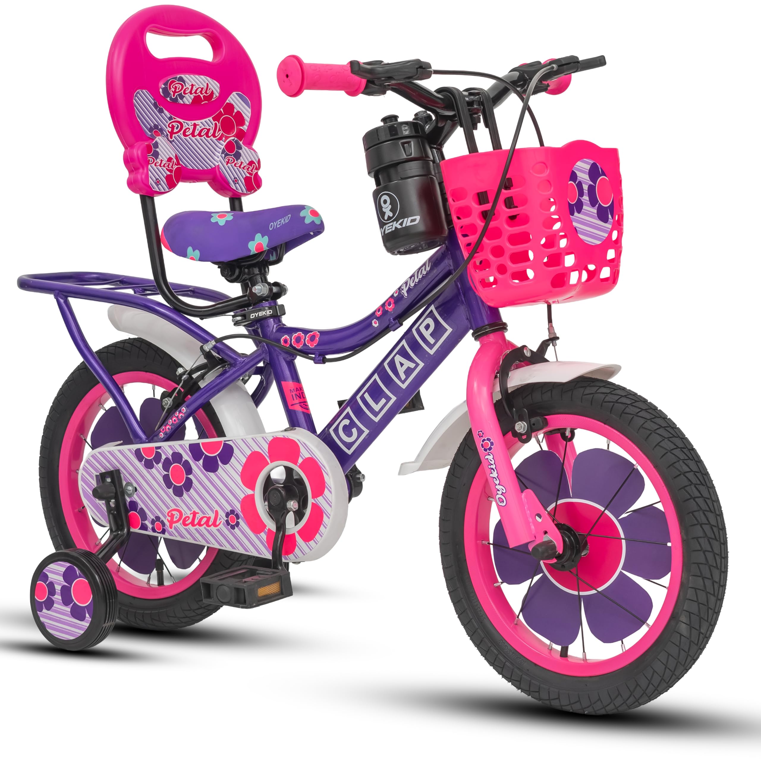 Buy OYEKID Petal 14T Kids Bicycle with Training Wheels | Backrest