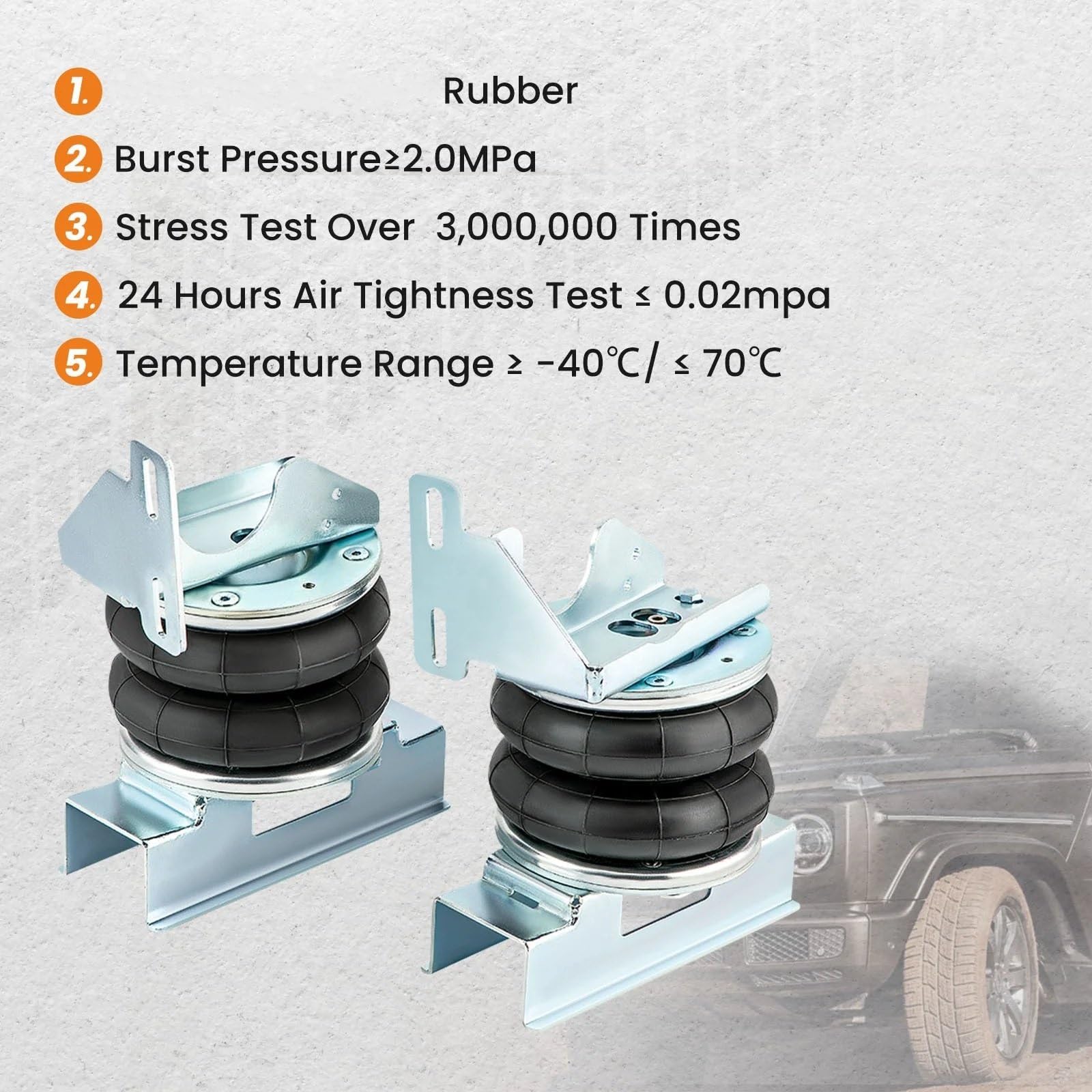 Molle Sospensioni Aria Compatibile Con Benz Per Sprinter RWD 2WD 2006-2020 Kit Compressore Soffietti Sospensioni Pneumatiche Posteriori Sinistre E Destre Per Auto