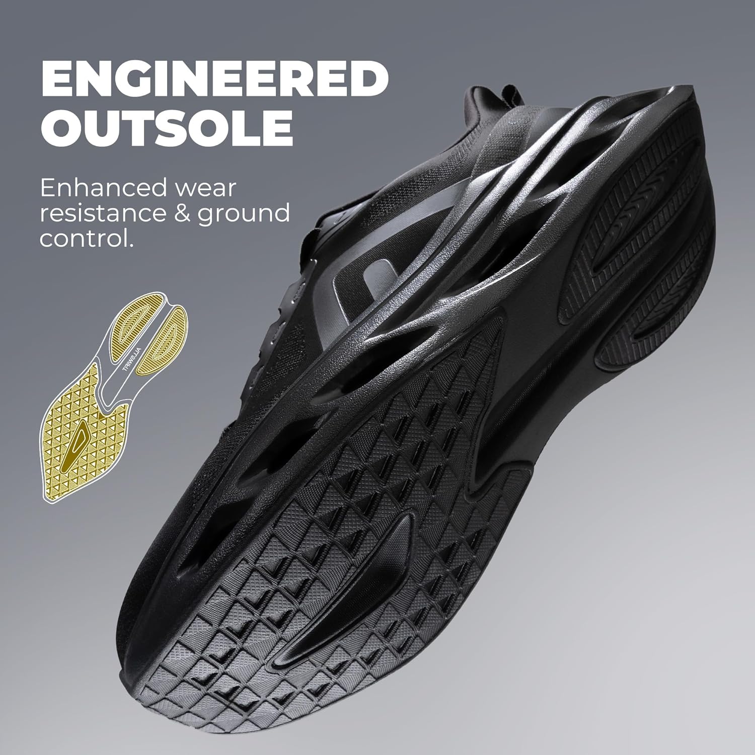 ALLSWIFIT Men's Slip On Walking Shoes Cushioning Hands Free Non-Slip Arch Support Breathable Lightweight Comfortable Workout Tennis Running Gym Fashion Sneakers
