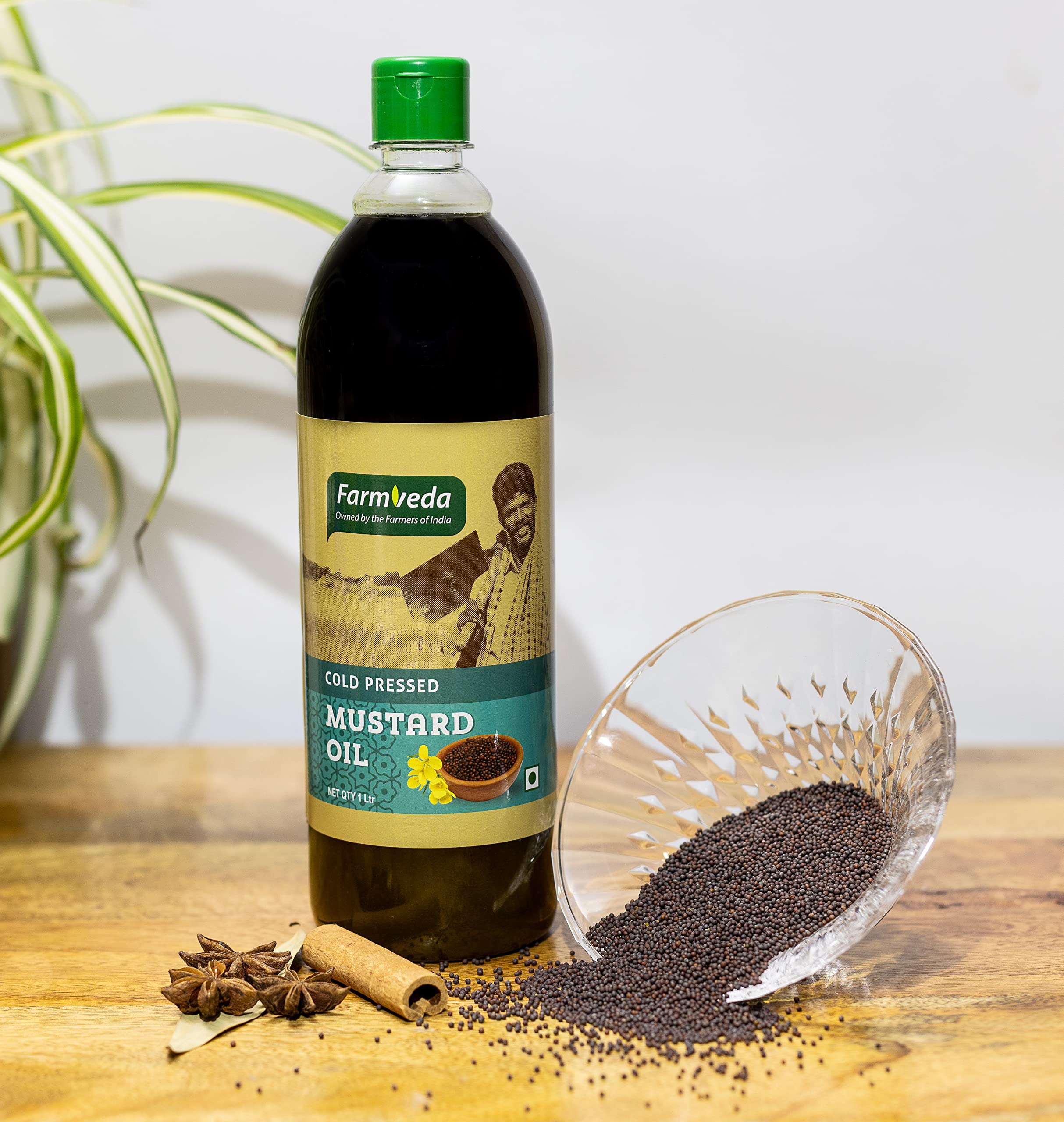 FarmVeda Cold Pressed Mustard Oil 1 Ltr | Healthy Cooking Oil | Perfect blend of Health, Taste & Aroma (B0B6KR98M7) Amazon Price History, Amazon Price Tracker