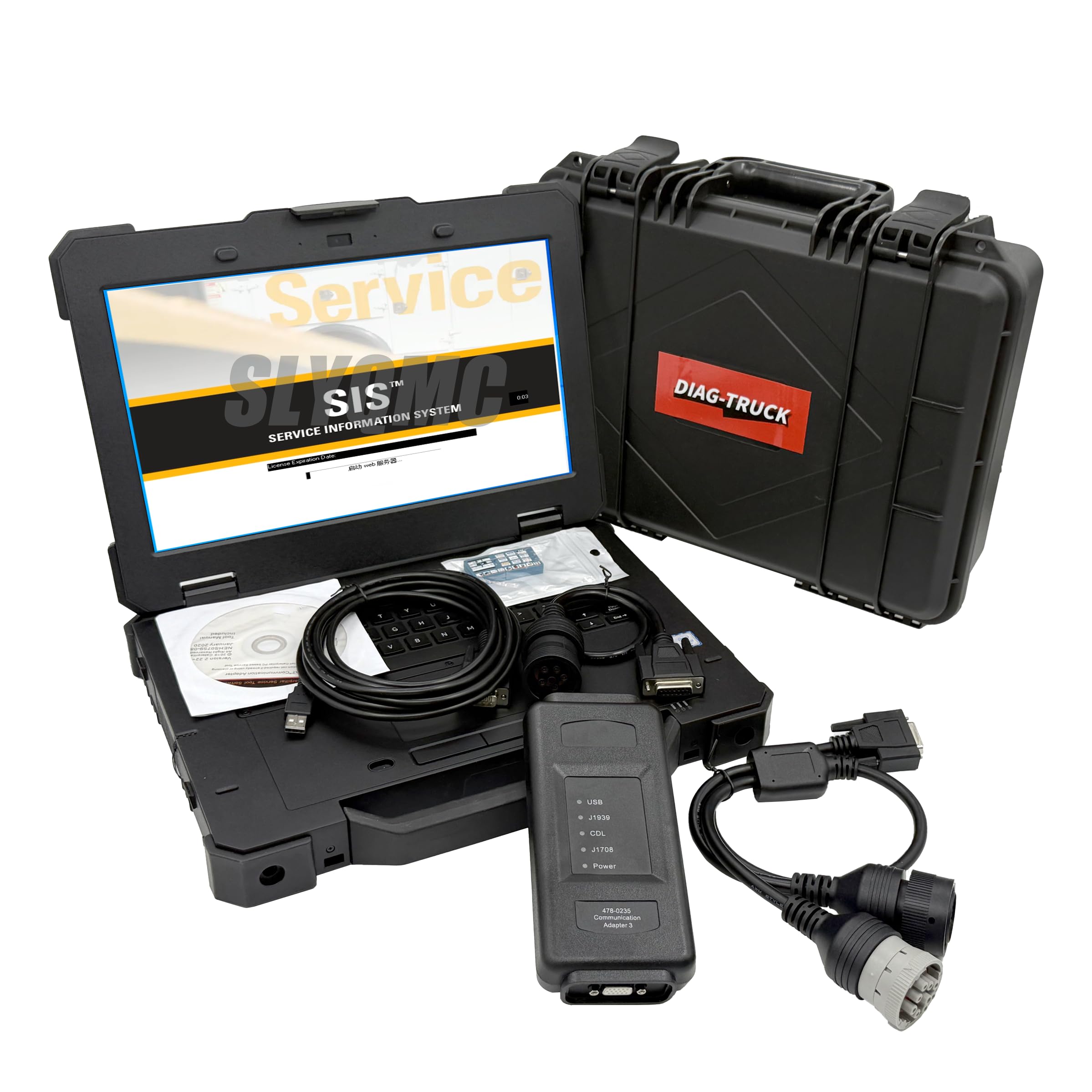 478-0235 538-5051 ET4 Communication Adapter 2025 Heavy Duty Diagnostic Tool for CAT 2025 ET Software and SIS Software (2025ET+SIS+ET4+Laptop (D ELLL))