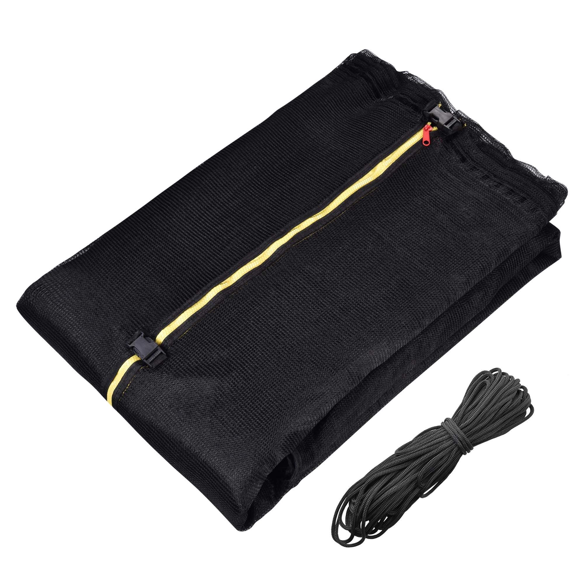 AW Trampoline Enclosure Net Fence Trampoline Accessories Replacement Safety Netting 15FT 6 Pole Internal Net (Net Only)