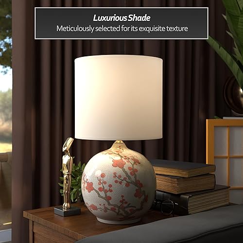 Miniatura 9 de Oriental Furniture - Lámpara de porcelana de paisaje azul de 26 pulgadas