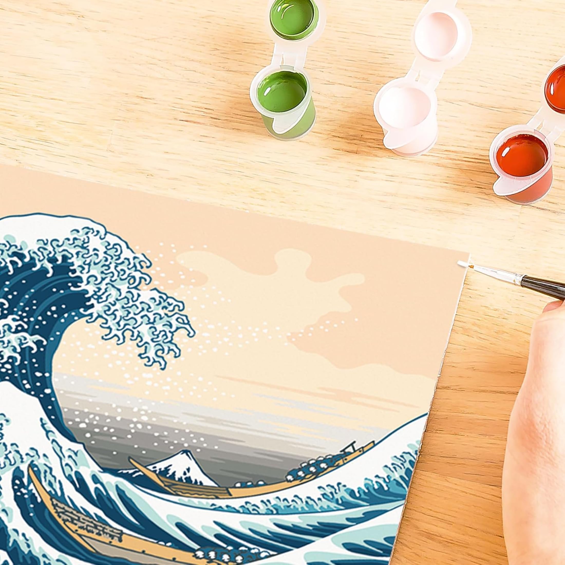 Ravensburger - Creart Serie B Art Collection: Hokusai, La Gran Ola De Kanagawa | Manualidades Adultos | Pintar por Numeros Adultos Relajante | Cuadros por Numeros Art Collection 40x30cm