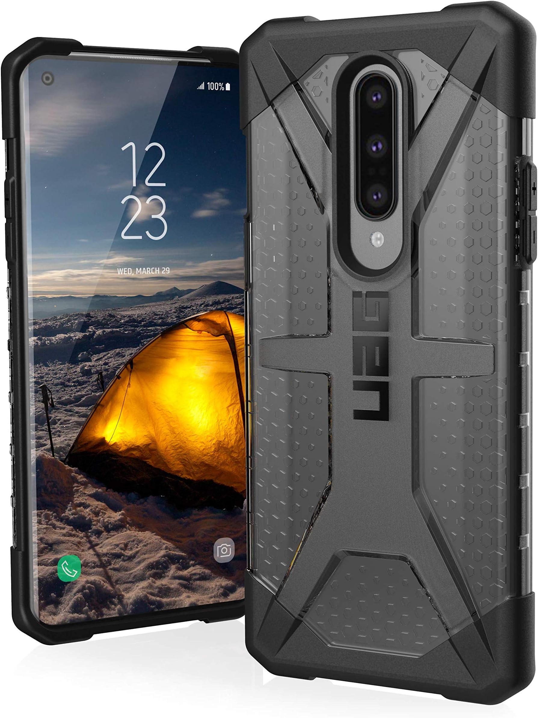 Urban Armor Gear UAG Plasma Feather-Light Rugged Protection Case/Cover Designed for OnePlus 8 / OP8 (Military Drop Tested) - Ash Multicolor