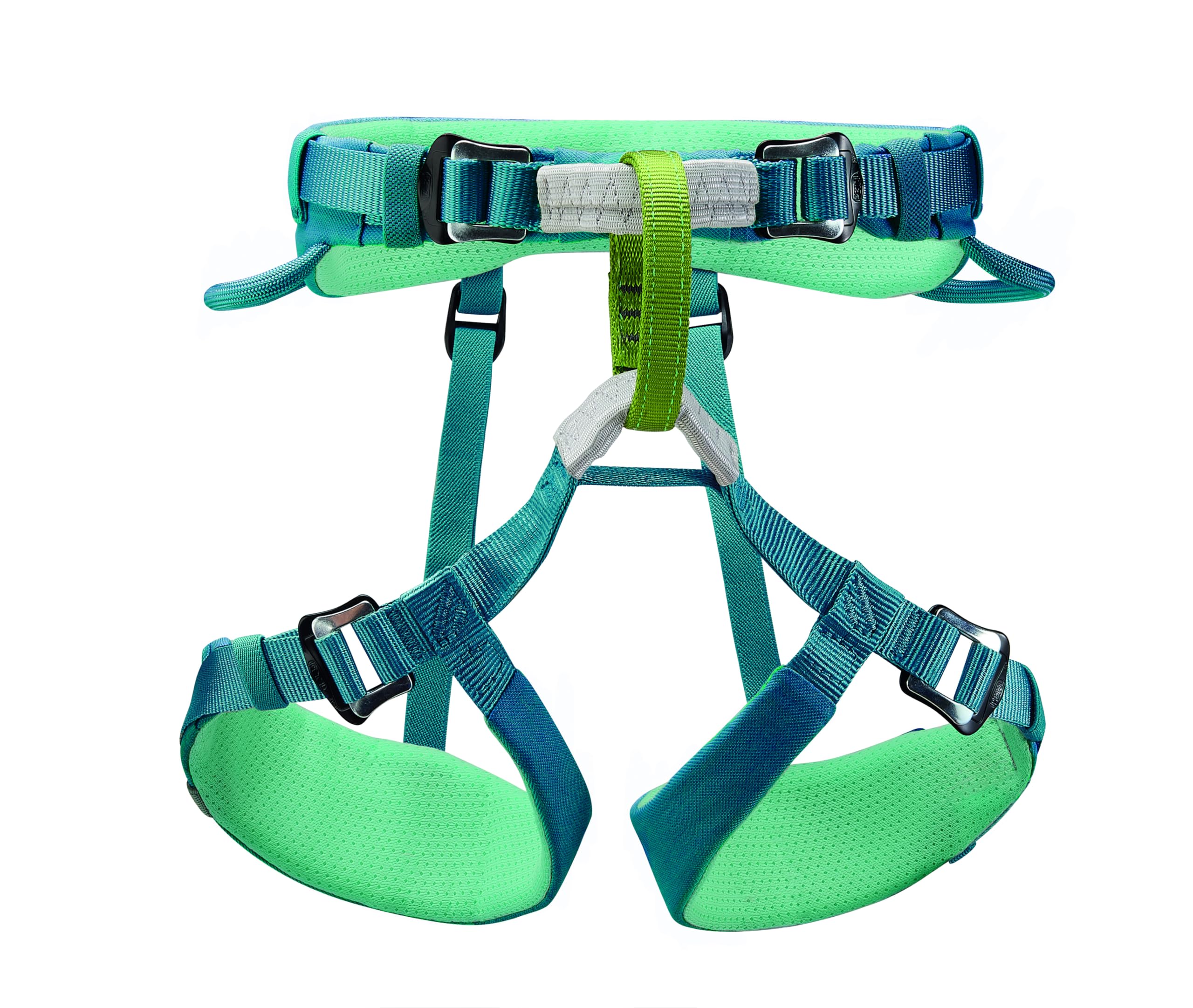 PETZL Macchu Atlantic Blue regulowany sportowy pasek do wspinaczki dla dzieci