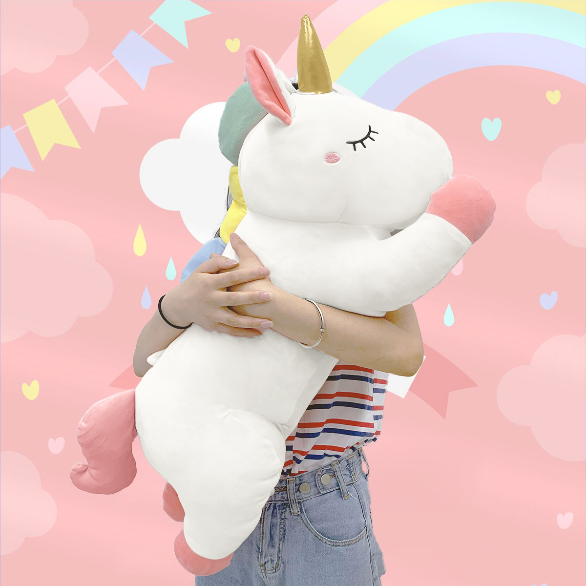 unicorn squishy pillow