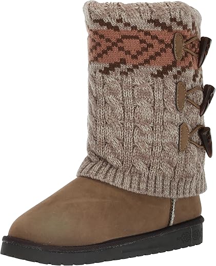 MUK LUKS Women's Cheryl Fashion Boot, Oatmeal, 8