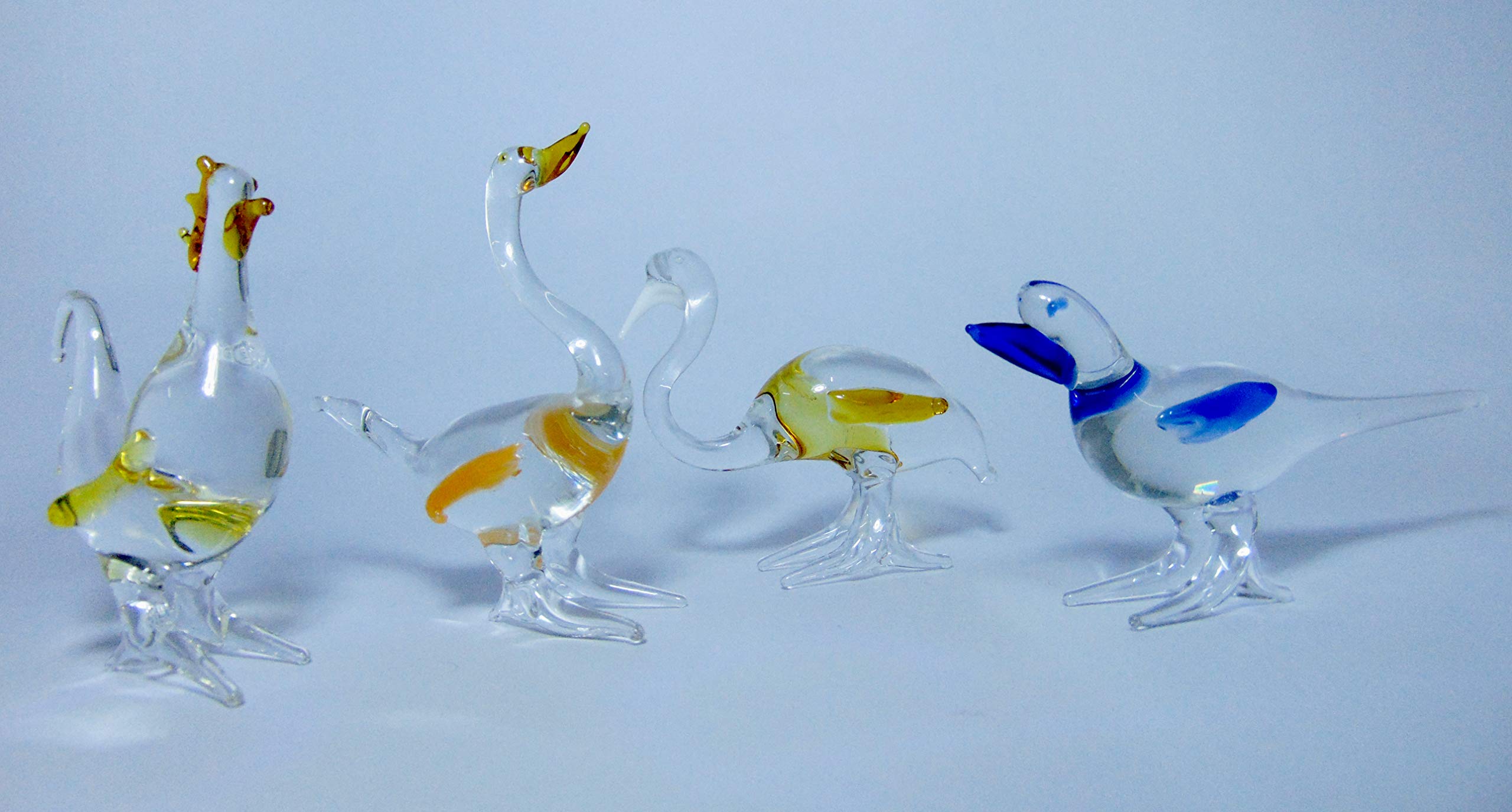 MDZ® Handmade Crystal Glass Decorative Birds - Set of 4 Birds, Color - Transparent, for Happy Home & Office Decor (Set of 4 Pieces) (B08HZ5RCL1) Amazon Price History, Amazon Price Tracker