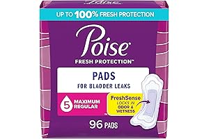 Incontinence Pads for Superior Protection and Discretion: Poise Impressa 3, 96 Count