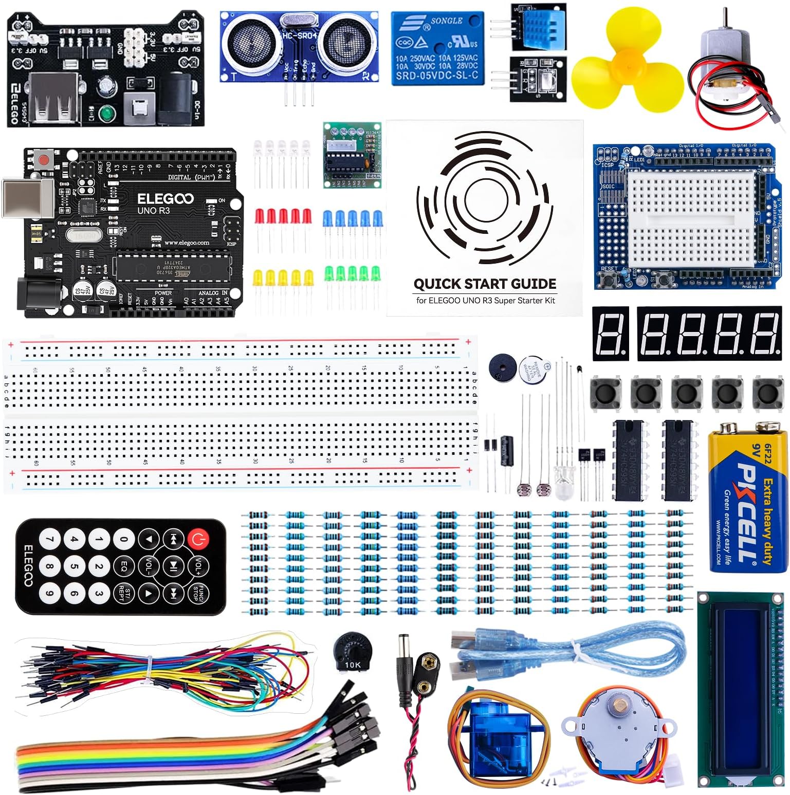 ELEGOO UNO Project Super Starter Kit with Tutorial for Arduino