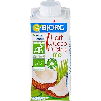 Bjorg Lait De Coco Cuisine Bio 200 Ml Amazon Fr Cuisine Maison