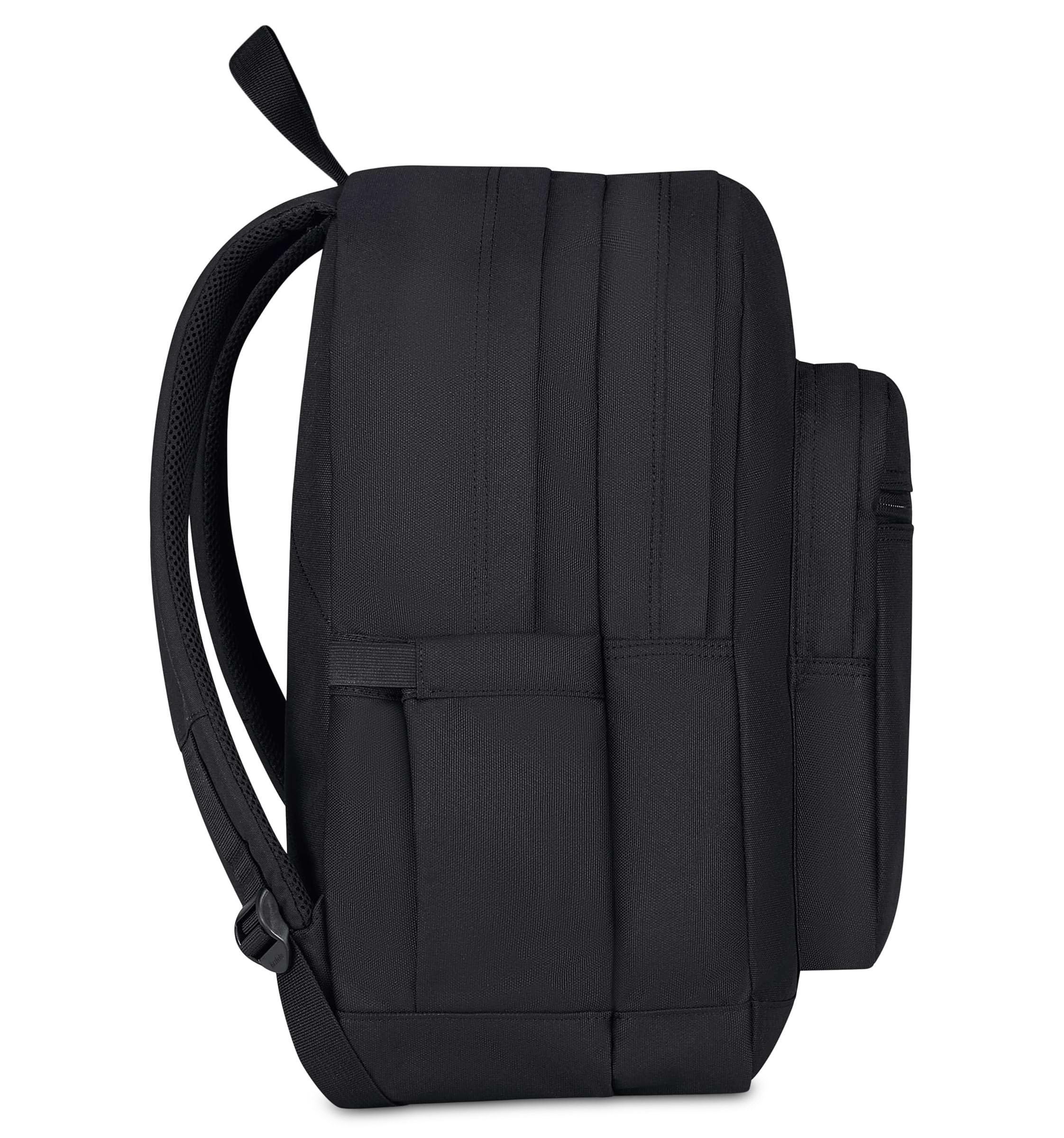 Invicta Jelek Zaino Scuola Media Ragazzo Ragazza, Scuola Superiore, Tinta Unita, Scomparto PC, Tasca Borraccia, nero