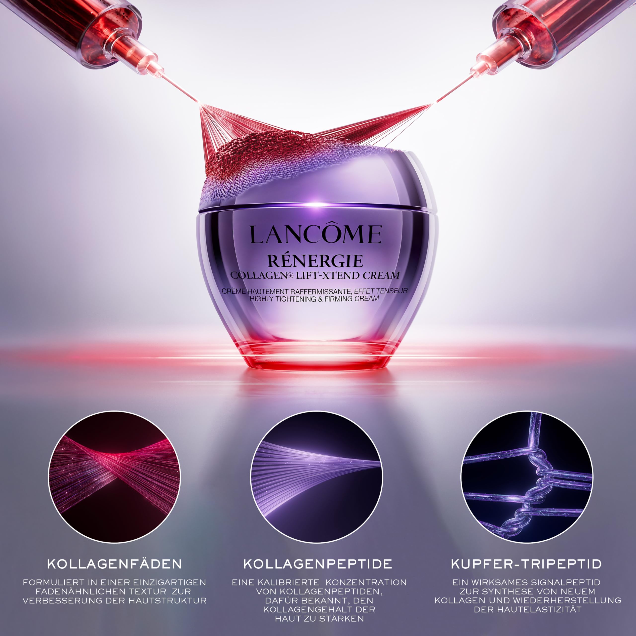 Lancôme Rénergie Collagen+ Lift-Xtend Creme, Anti-Aging Gesichtscreme, 50ml | Straffende Gesichtspflege, revitalisiert die Haut, Lifting-Effekt und Kollagenaufbau dank fortschrittlichem Kollagen-Komplex