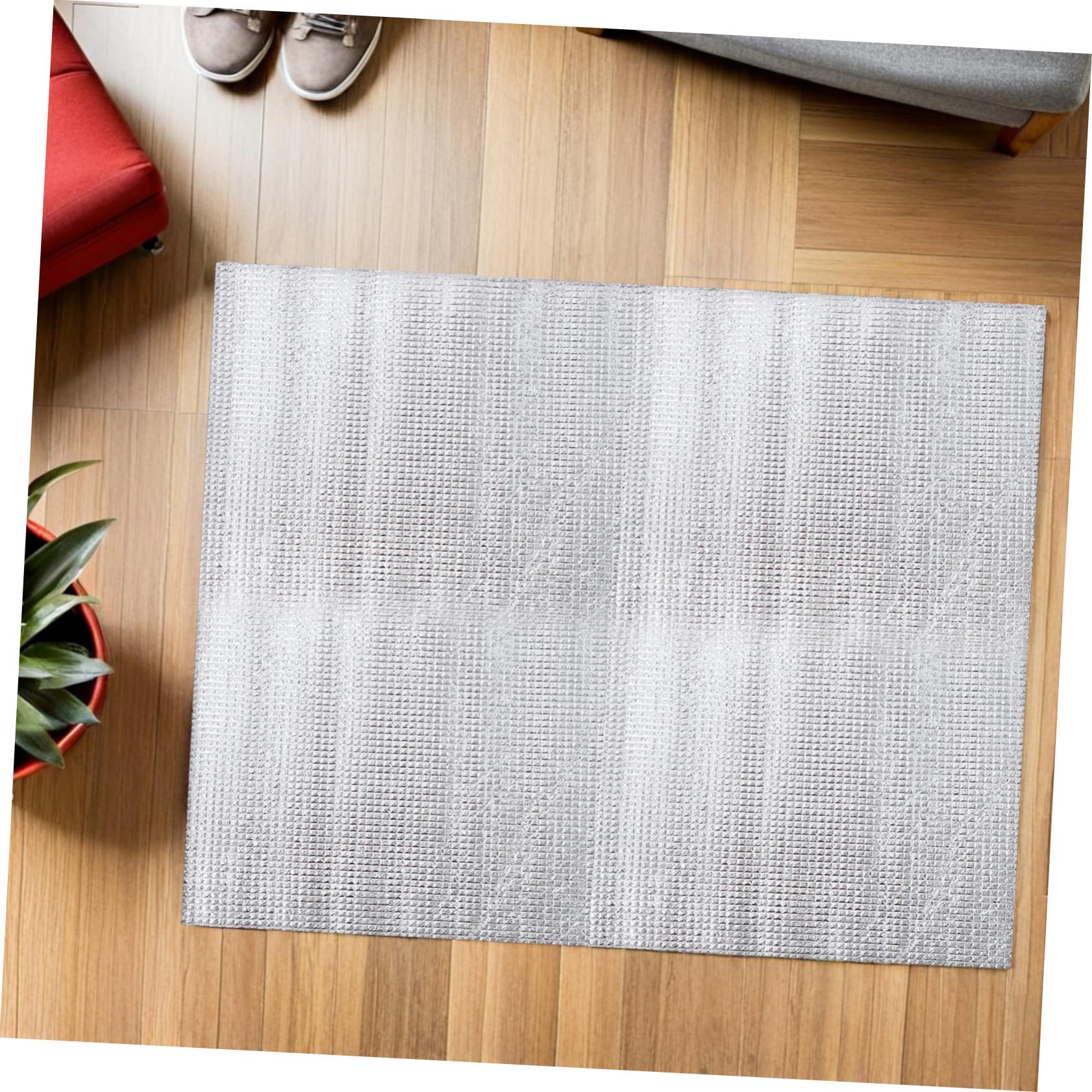 TEHAUX 2 Set Copertura Isolante Ventilatore Soffitta Protezione Termica per Ventilazione Soffitta Scudo Isolante Resistente per Inverno Argento