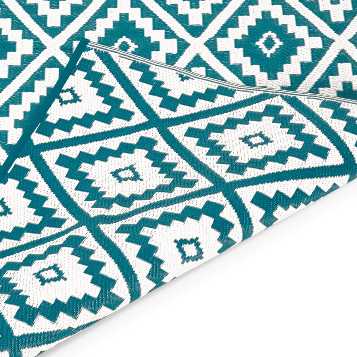 IDMarket - Tapis extérieur Bahamas Bleu Canard 180 x 280 CM