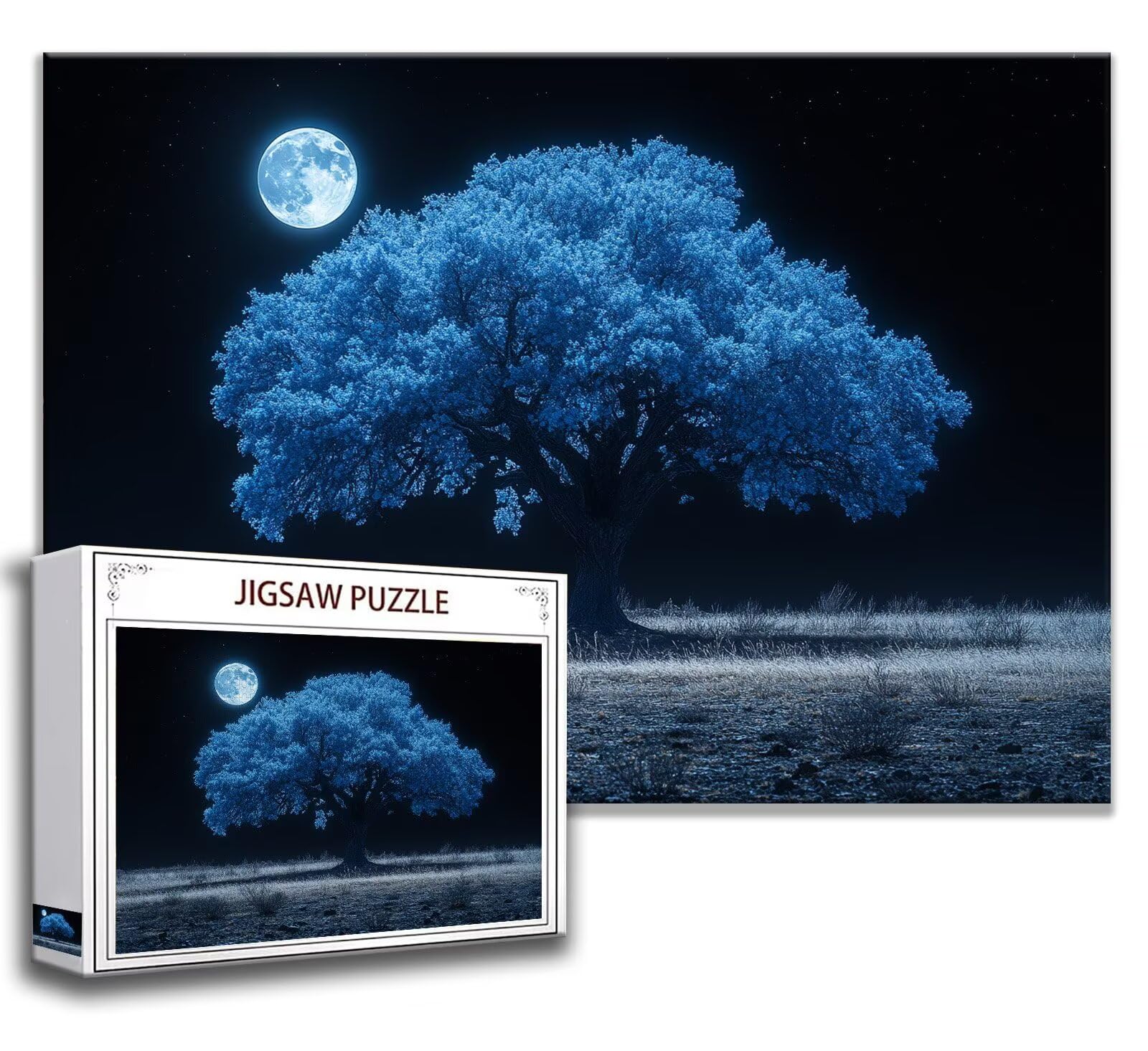 Puzzle Luna Puzzle 1500 Pezzi, Difficili Impossible Puzzle Albero Puzzle Grandi Dimensioni per Adulti 87 x 57 cm Bambini 3 4 5 6 7 8 Anni Bambino, Bambina, Maschio Rilassamento e Intelligence H-0