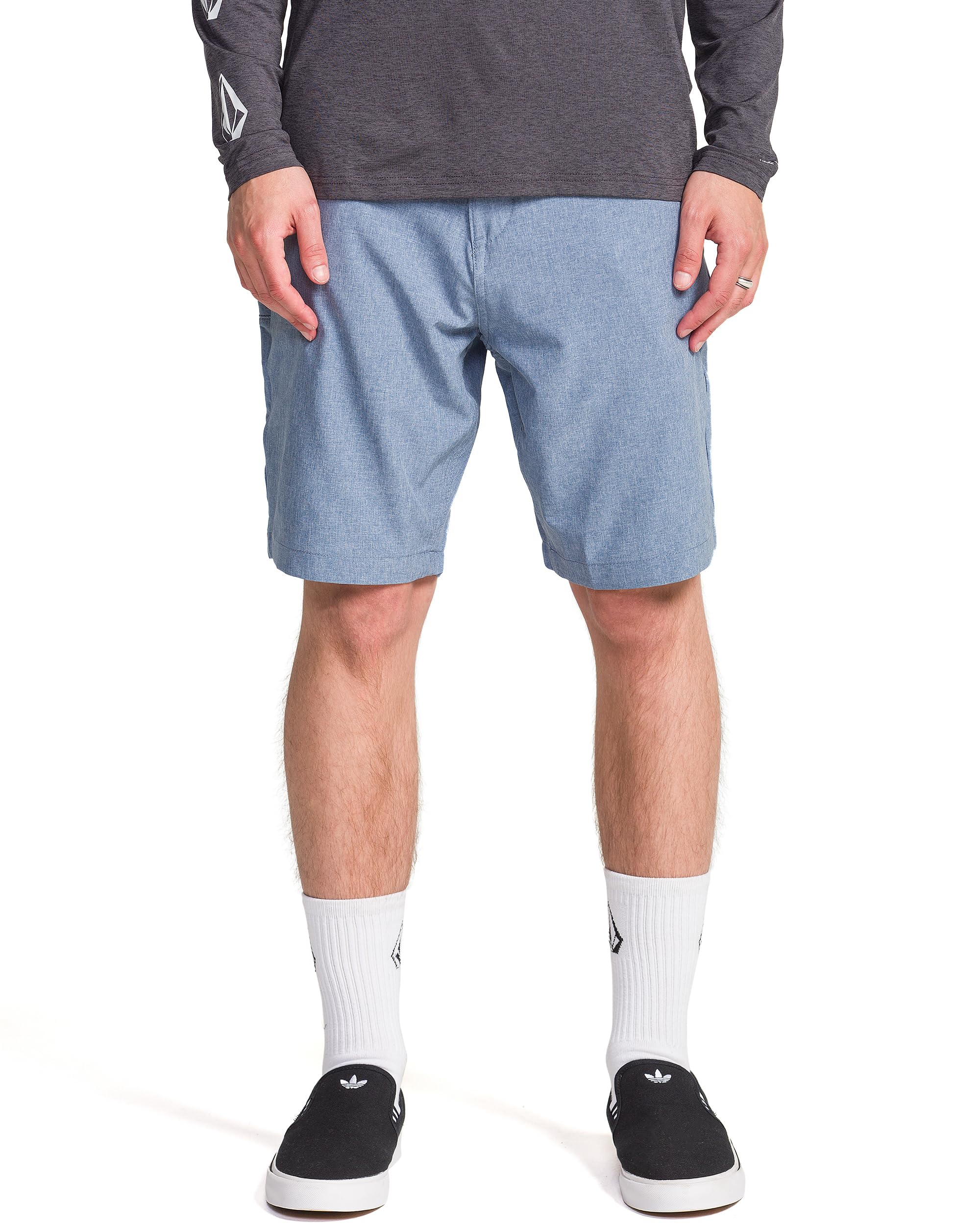 Volcom Men's Kerosene 21" Hybrid Chino Shorts, Niagara, 32