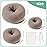 TsMADDTs Hair Bun Set, 4PCS Tan Brown Hair Donut Bun Maker with 20PCS U Shaped Bobby Pins for Dance