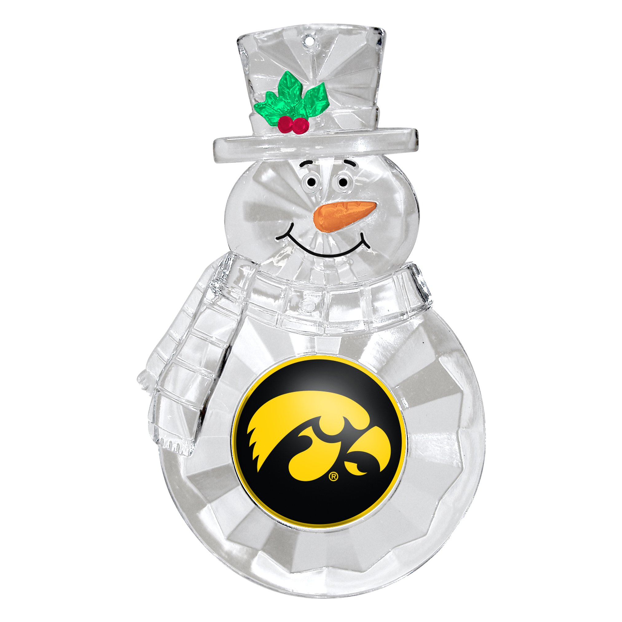 NCAA Iowa Hawkeyes Traditional Snowman Ornament