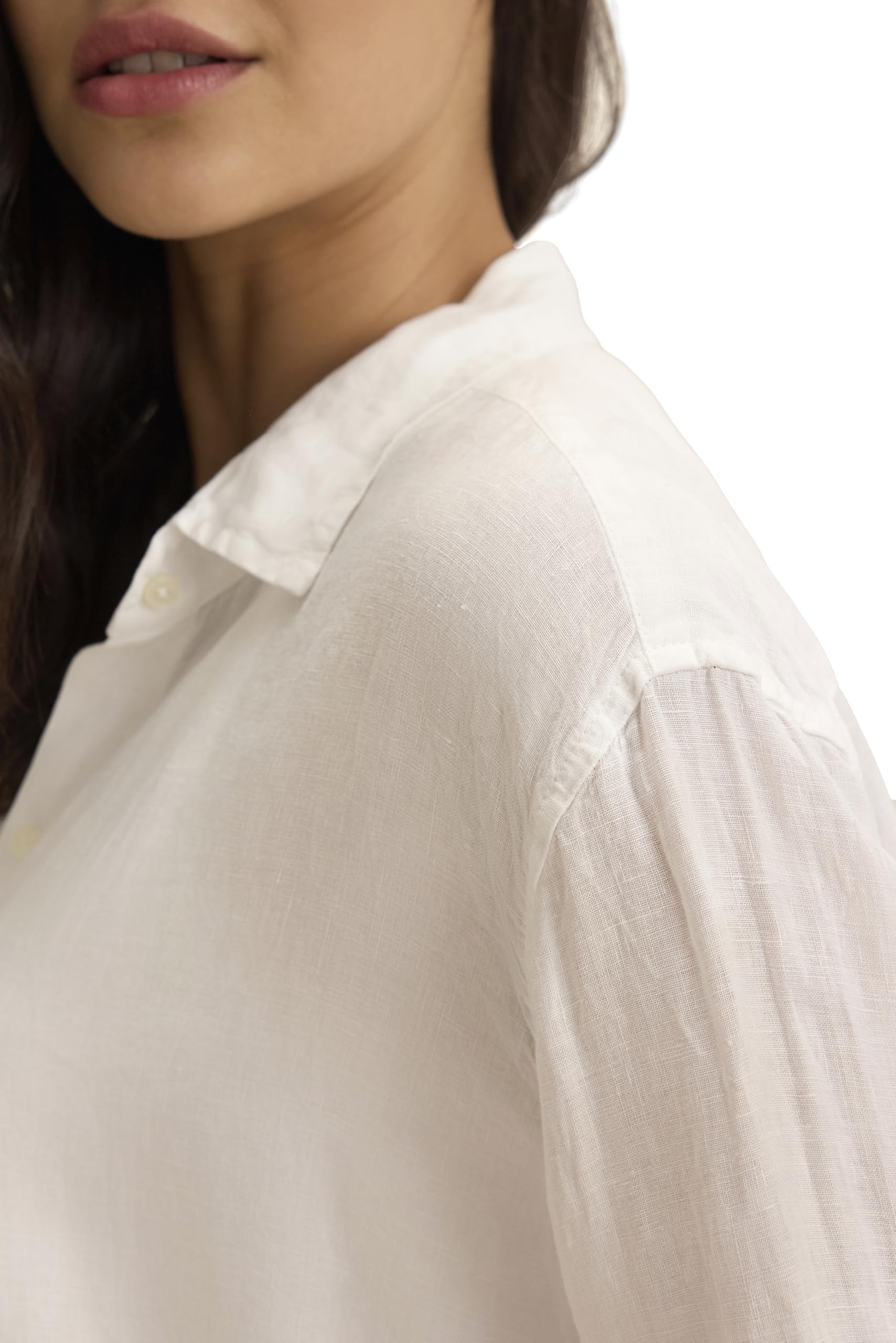 Velvet by Graham & Spencer Damen Sisi Woven Linen Button Up Shirt by Cleo Wade Cleo Wade Sisi Hemd aus gewebtem Leinen mit Knopfleiste