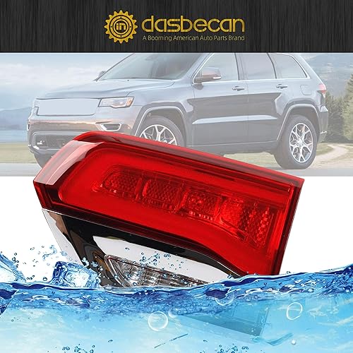 Miniatura 6 de Dasbecan Conjunto de luz trasera interior del lado del pasajero derecho compatible con Jeep Grand Cherokee LaredoLimitedOverlandSummit 2014-2021