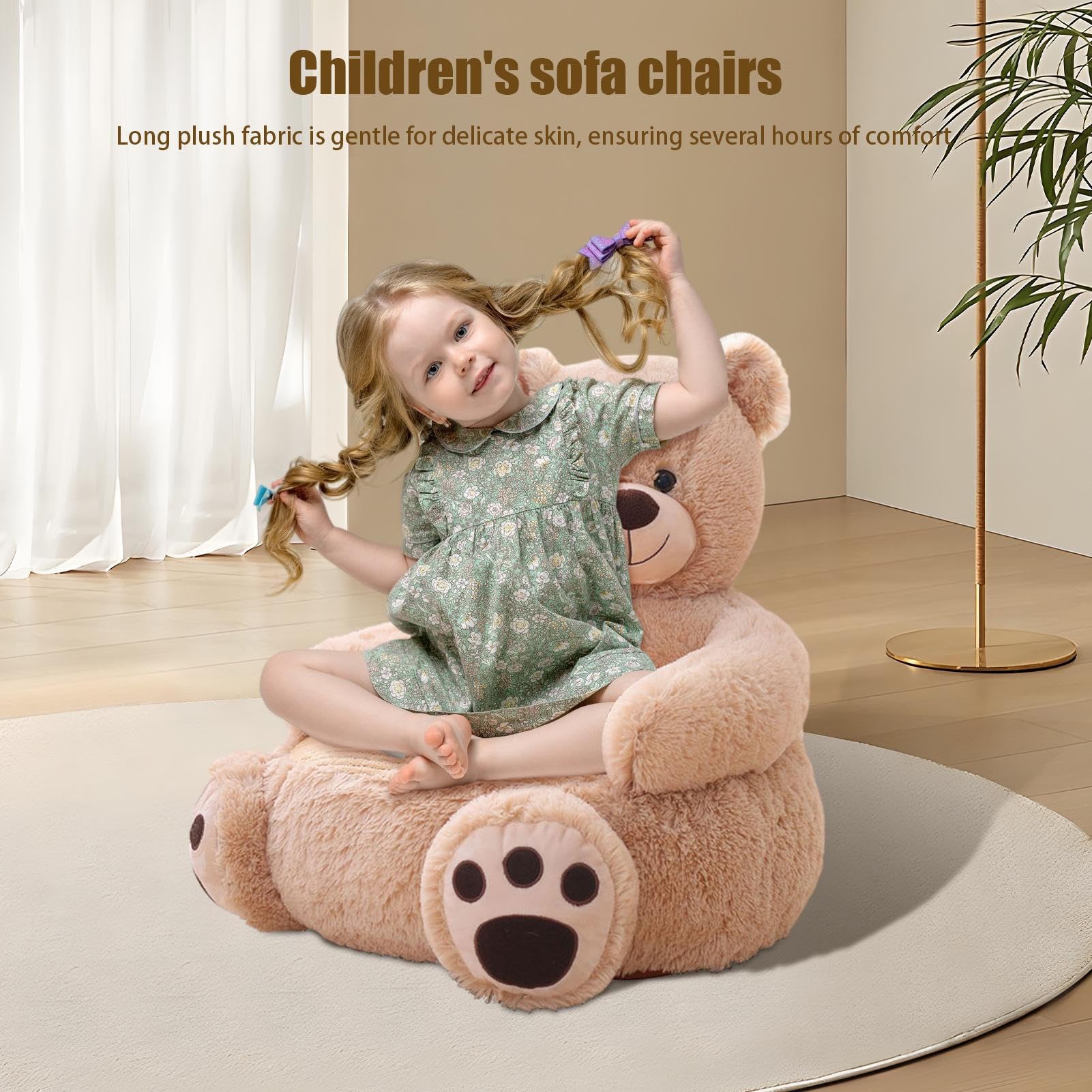 Amazon.co.jp: 幼児ぬいぐるみクマ キャラクター椅子 | 寝室用の