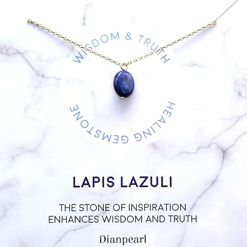Miniatura 5 de [Premium Gemstone] Lapis Lazuli necklace, Best friend necklace, gemstone Necklace, friendship necklace, Gold dainty necklace, February birthstone,