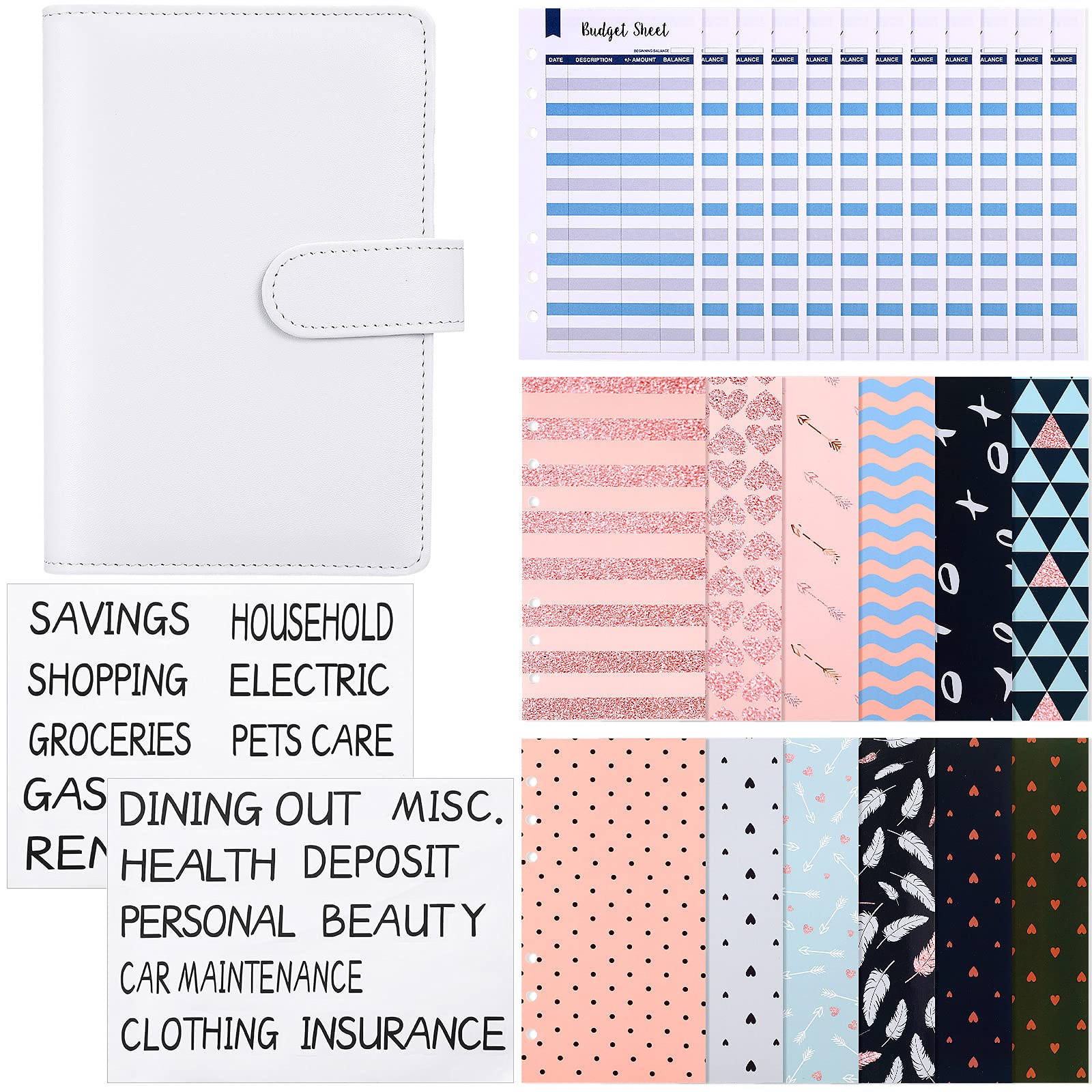 Buy 27 Pieces Cash Envelope Labels Stickers Budget Envelopes Labels A6