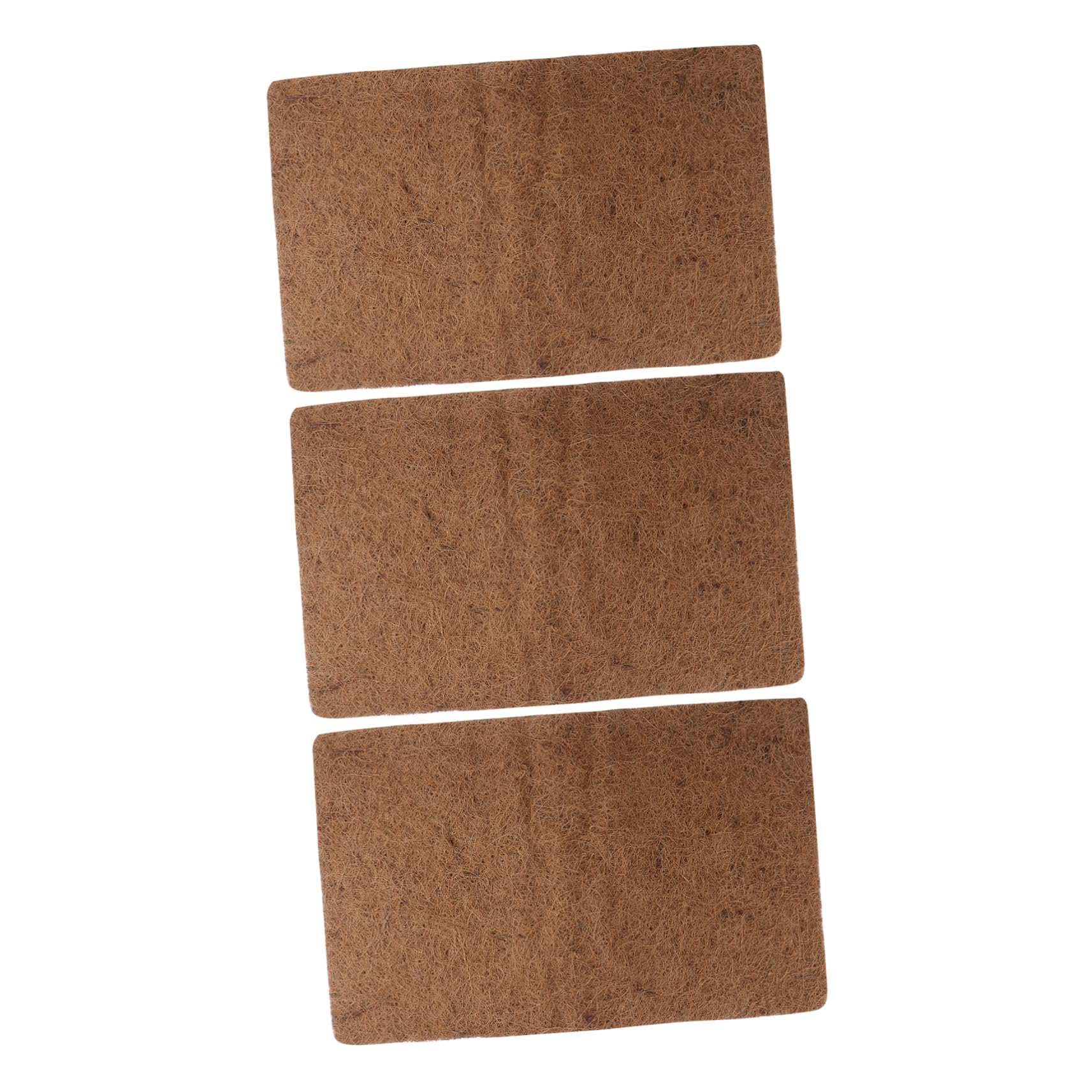 VANZACK Accessories Reptile Bed Mat Natural Coconut Fiber Easy to Clean 3 Pack