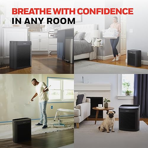 Miniatura 8 de Honeywell PowerPlus - Purificador de aire HEPA para el hogar, 968 pies cuadrados en 1 hora, purificadores de aire HEPA que reducen alérgenos, polvo,