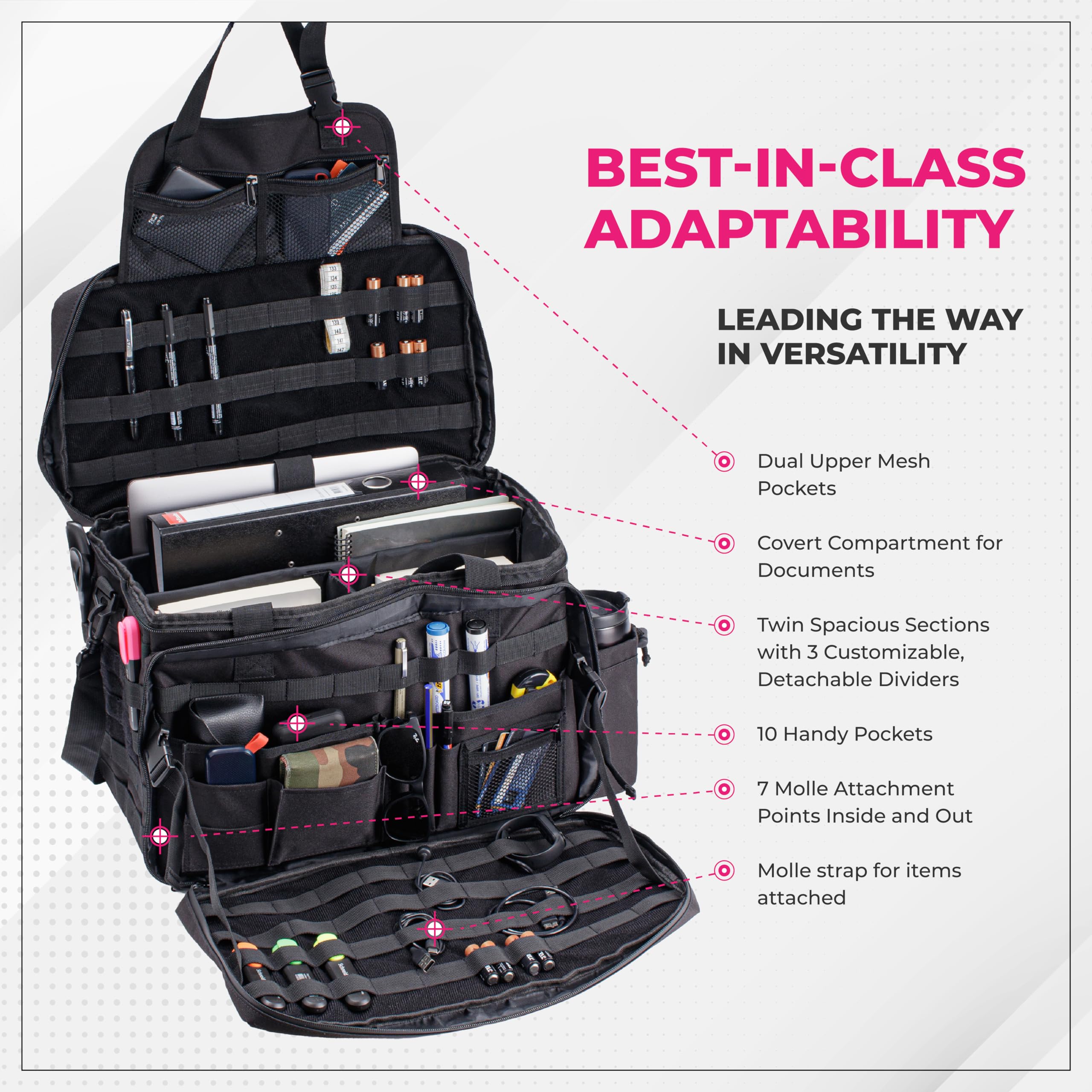 Amazon.com: MOSSA Patrol Bag Law Enforcement, Car Front Seat