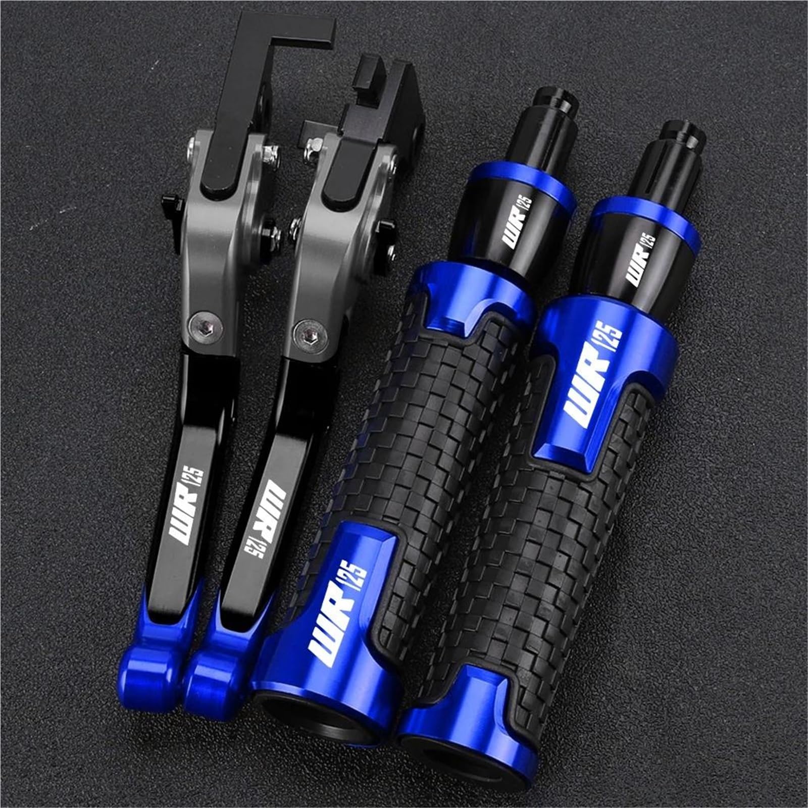 Jhybdp Color 14 Handlebar Levers Motorcycle Brake Clutch Lever Handlebar Grips For Wr125 Wr125x Wr125r 2012-2016 With Handle Bar End Extension Kit Motorbike Brake Grips Clutch Lever