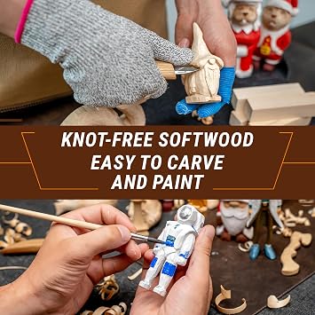 BeaverCraft Basswood Carving Blocks Set BW 10 PCS Wood Carving Kit - Whittling Wood - Soft Basswood Block for Crafts - Large Unfinished Wooden Blocks 2PCS 1.98 5.95 8PCS 1.02 5.95