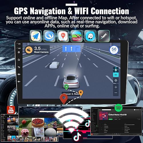 Miniatura 4 de Estéreo de auto para radio Hyundai Sonata NF 2004-2008, unidad principal Android 11 con Apple Carplay Android Auto, radio de coche con pantalla