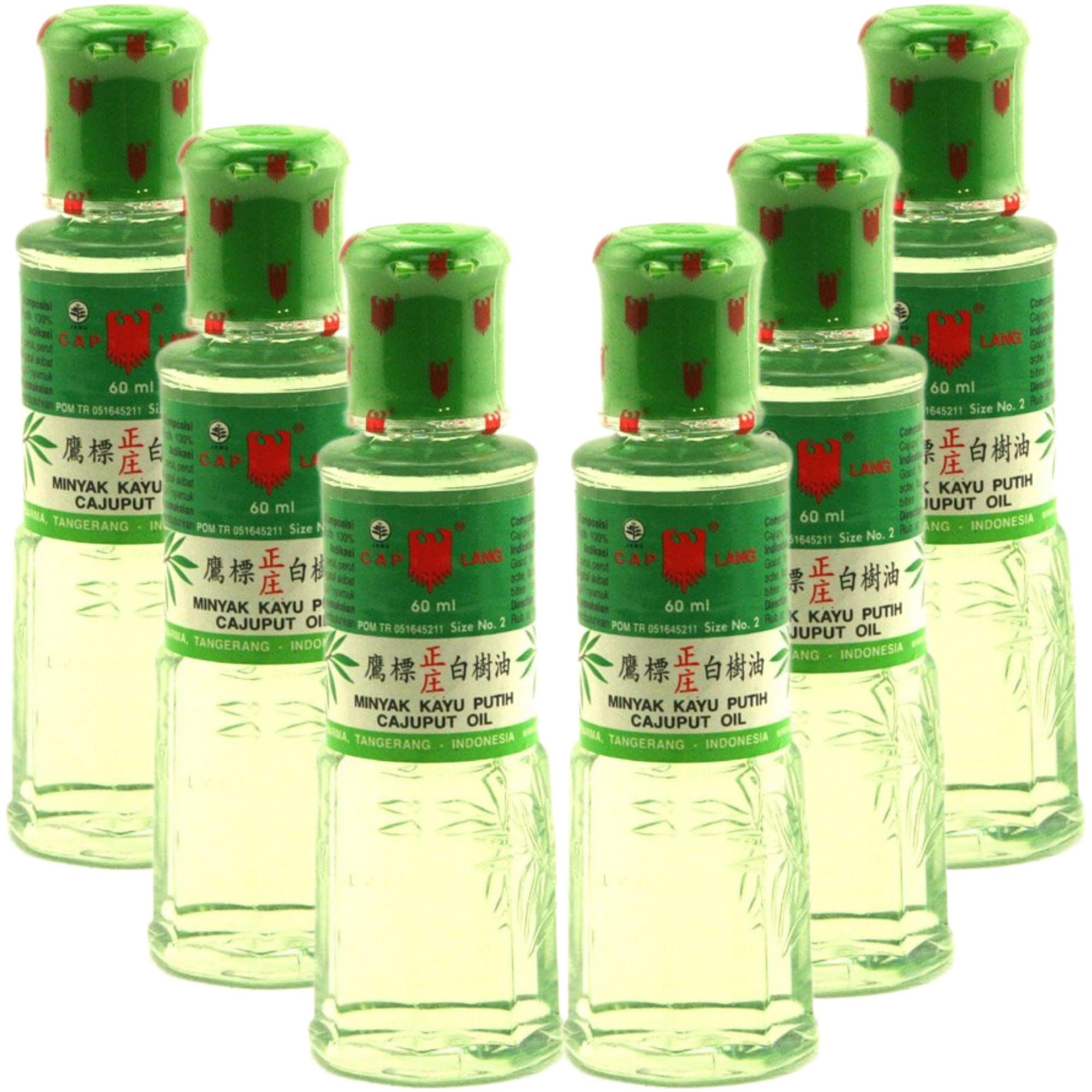 Cajuput Oil (Minyak Kayu Putih) - 2.02 Fl Oz (Pack of 6)