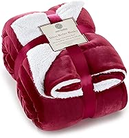 Vista 20 de Genteele Manta de Tiro Sherpa Súper Suave Reversible Ultra Lujosa de Felpa, 40 x 50 pulgadas, Negro/Gris