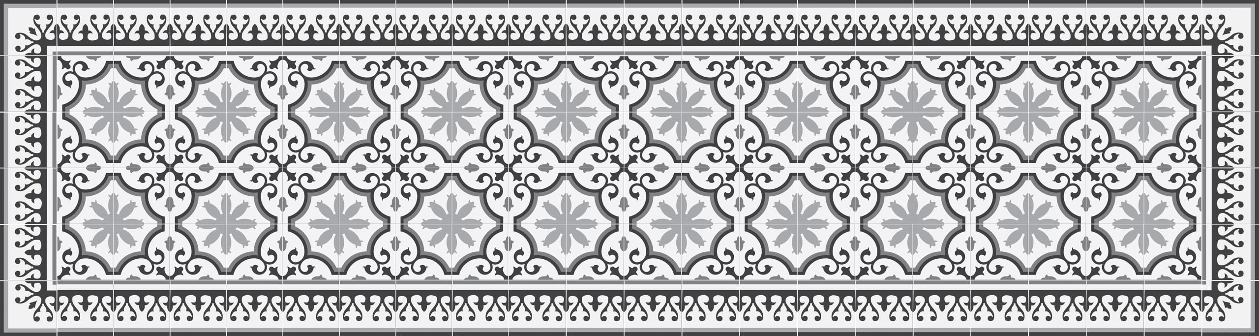 VINILIKO Design | Paryski dywan winylowy 80x300 cm - antypoślizgowy, wodoodporny, zmywalny - różne rozmiary - styl hydrauliczny - dywan winylowy do salonu, kuchni