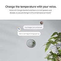 Vista 10 de Kit de embellecedores para el termostato Google Nest - Hecho para el termostato Nest - Accesorio de termostato programable con Wifi - Nieve