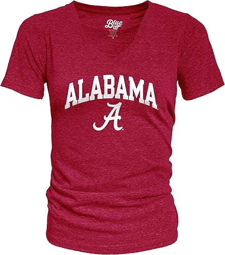 Blue 84 Women's Alabama Crimson Tide Heathered Team Color Confetti T Shirt