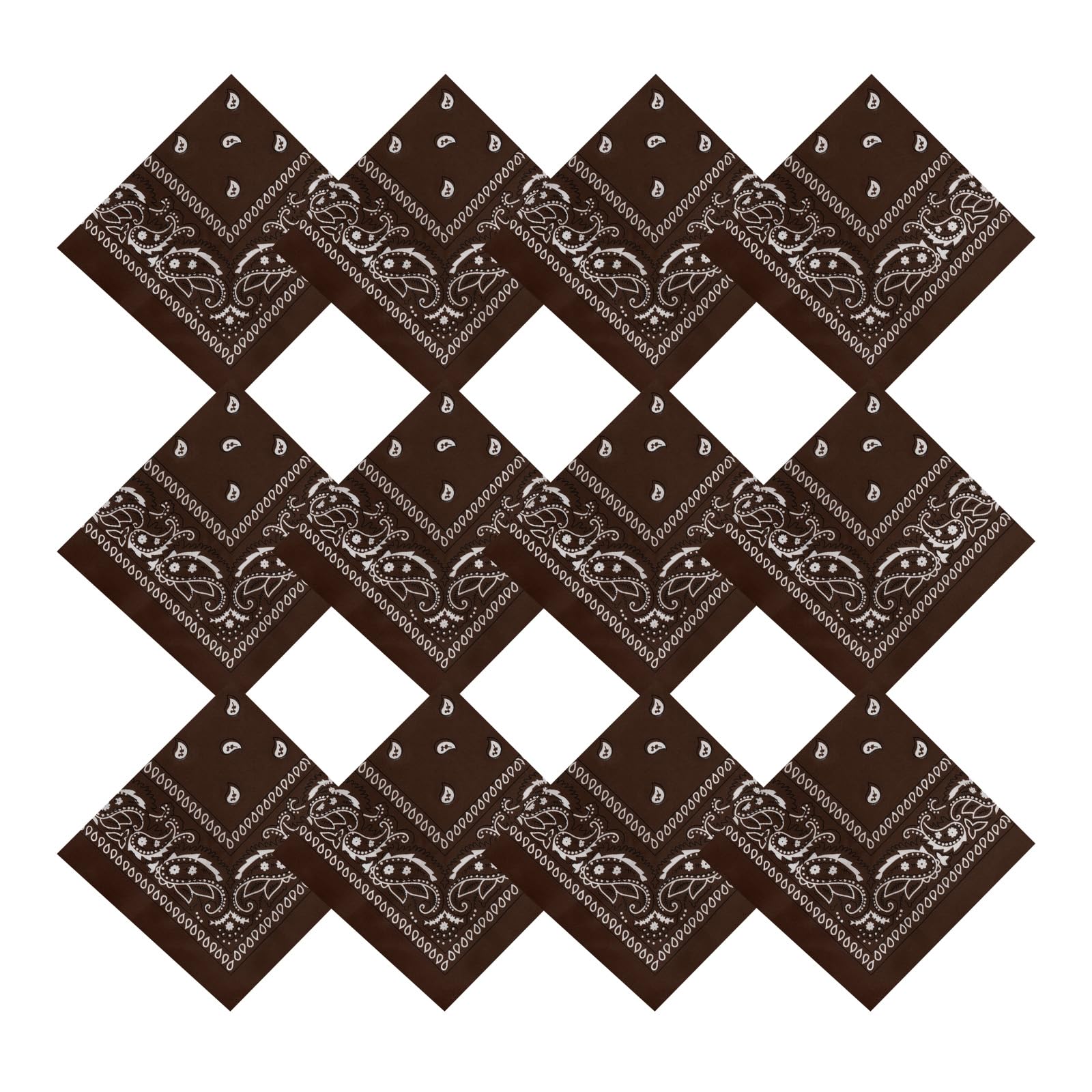 pistha Bandanas for Women Men Cowboy Bandana Handkerchief Headband Face Mask Bulk for Party Costume-picture-43