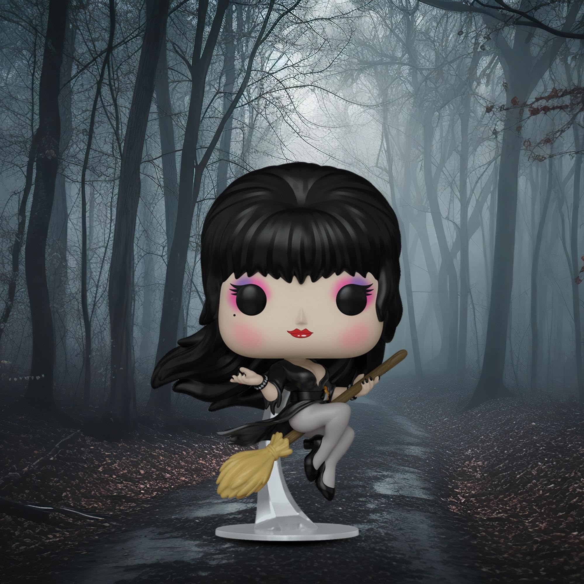 Funko Pop! Icons: Elvira Mistress Of the Dark, Elvira Mistress Of the Dark Broom, Collectable Vinyl Figure, Gift Idea - Image 2