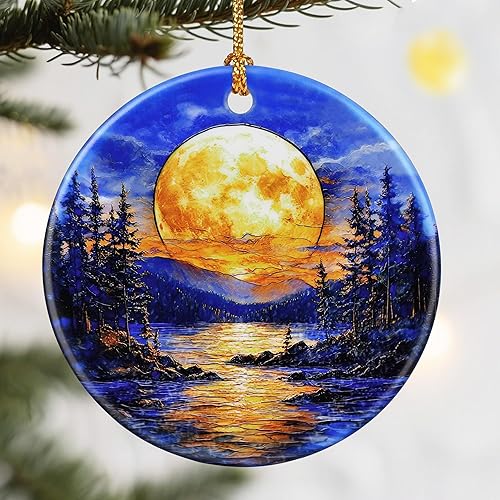 Miniatura 22 de Adornos de Navidad, Dodosky adorno de cerámica de olas del océano de 2.8 pulgadas, decoración navideña, adornos para árbol de Navidad, decoraciones