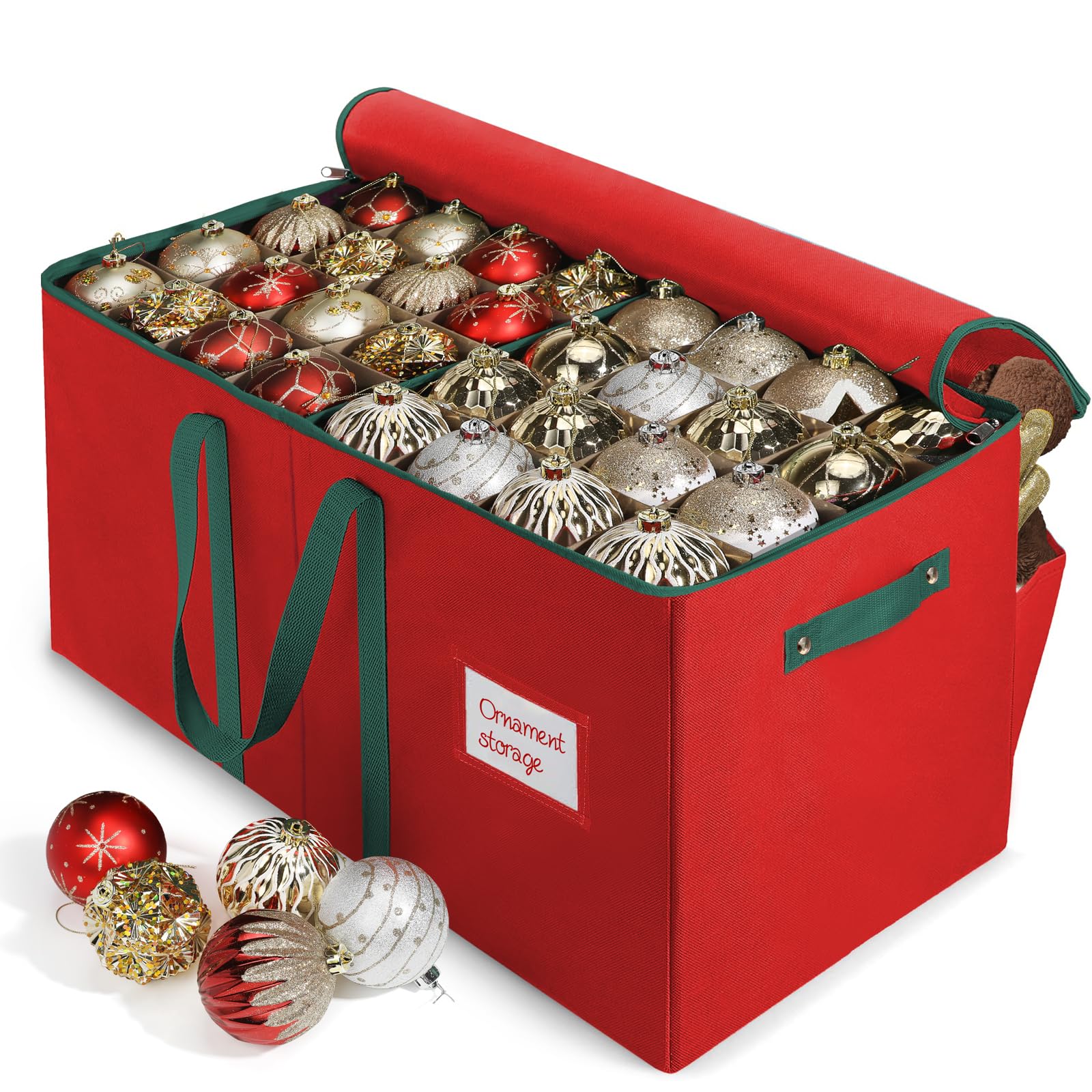 Amazon.com: WDZREE Large Christmas Ornament Storage Box,4 Tier