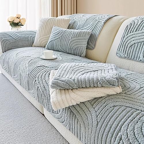 Miniatura 9 de Jecpuo Funda Protectora Lavable para Sofá de Mascotas, Protector para Sofá Seccional, Fundas para Reposabrazos y Reposacabezas, Almohadilla