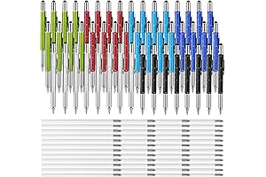 Versatile Multi-Tool Ballpoint Pen: 6-in-1 Functionality for Everyday Needs