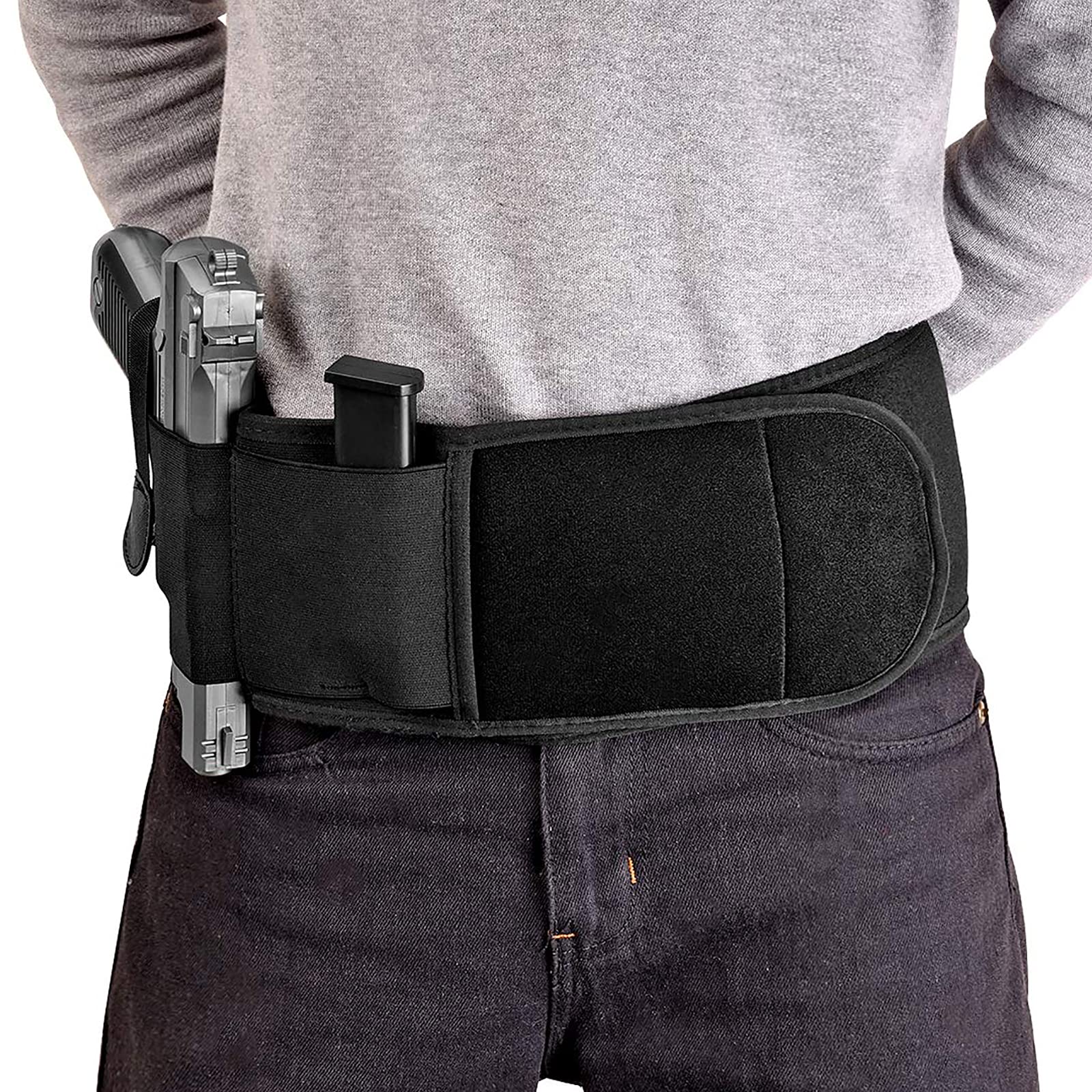 Buy SIZIMA Belly band pistol holster for concealed carrying, waistband adjustable pistol halter