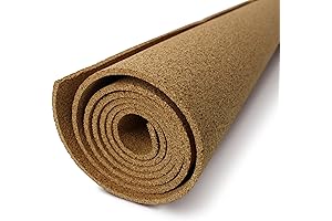 Flipside Cork Roll, 1/8" Thickness for Bulletin Board, Craft and Floor Underlay,...