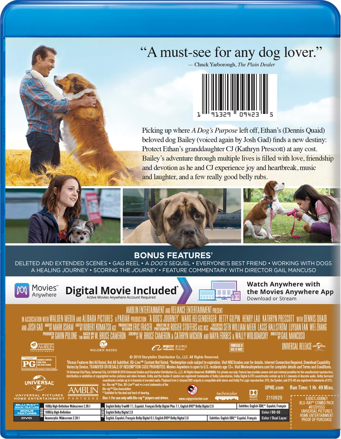 Dog's Purpose A Dog's Way Home On Amazon Prime Dog's Way