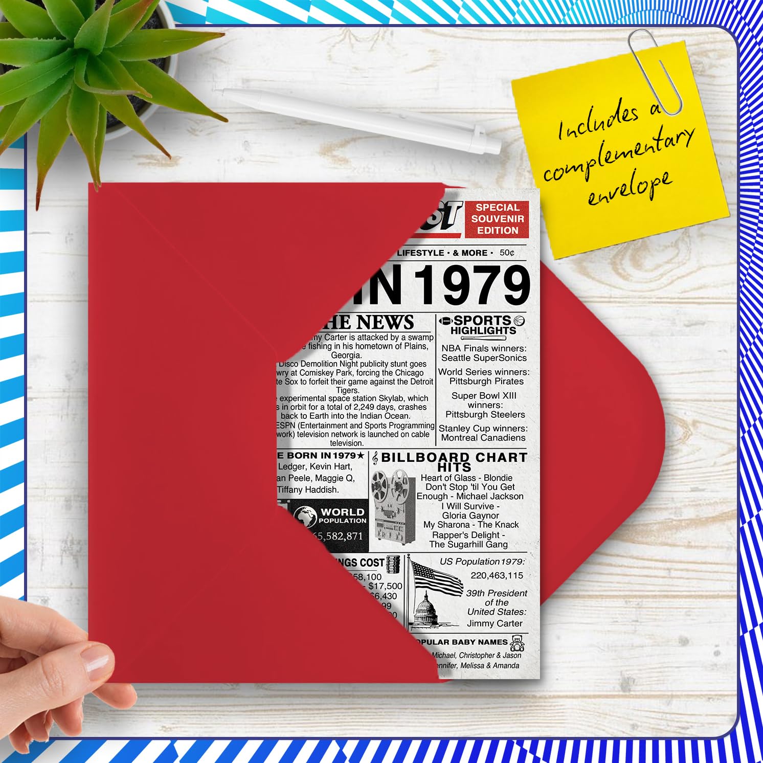 Amazon | 46歳の誕生日カード メンズ レディース - Back In 1979